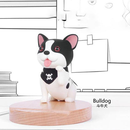 Wooden Doggie Phone Stand (Laser Engraved)