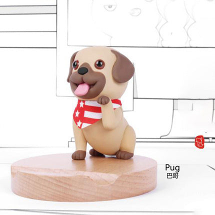 Wooden Doggie Phone Stand (Laser Engraved)