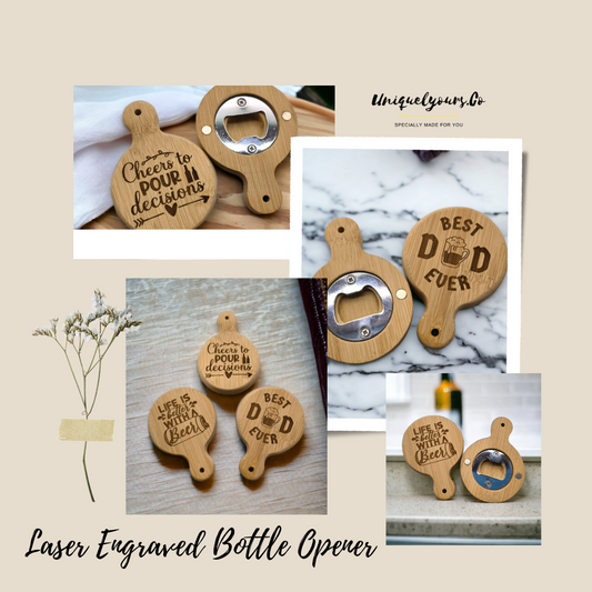 Wooden Bottle Opener (Laser Engraved)