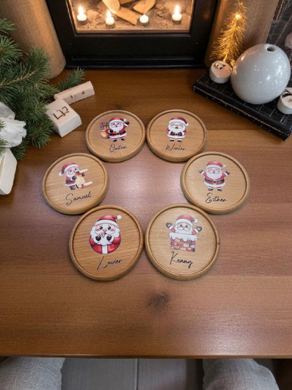 Wooden Coaster (Christmas Series - UV Printed)