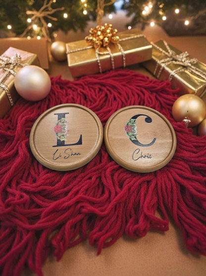 Wooden Coaster (Christmas Series - UV Printed)