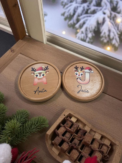 Wooden Coaster (Christmas Series - UV Printed)