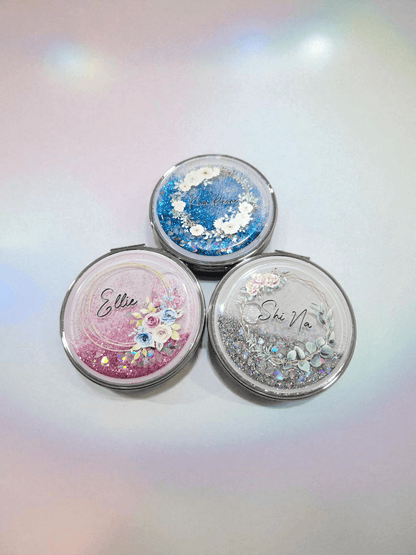 Glitter Compact Mirror (UV Printed)