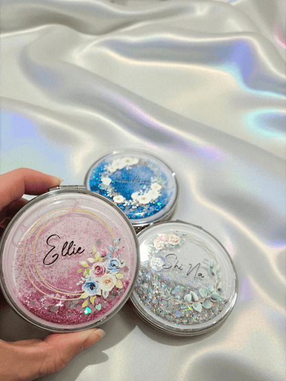 Glitter Compact Mirror (UV Printed)