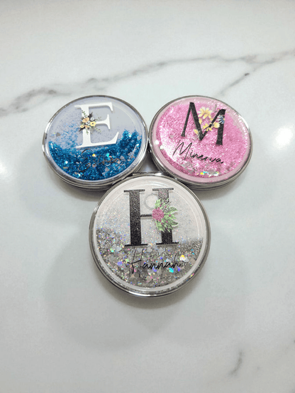 Glitter Compact Mirror (UV Printed)