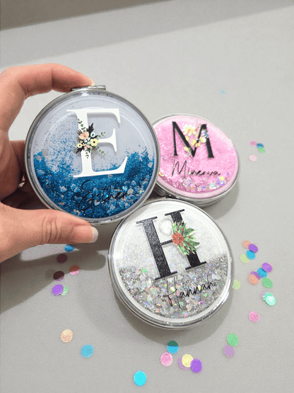 Glitter Compact Mirror (UV Printed)