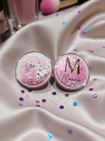 Glitter Compact Mirror (UV Printed)