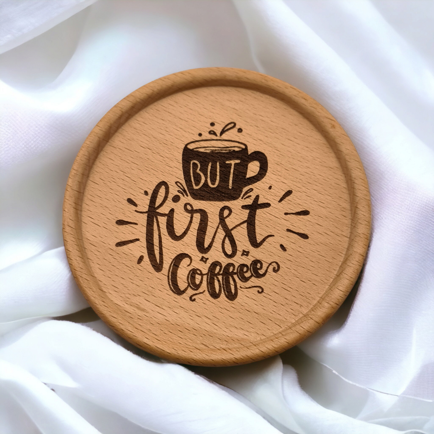 Wooden Coaster (Laser Engraved)