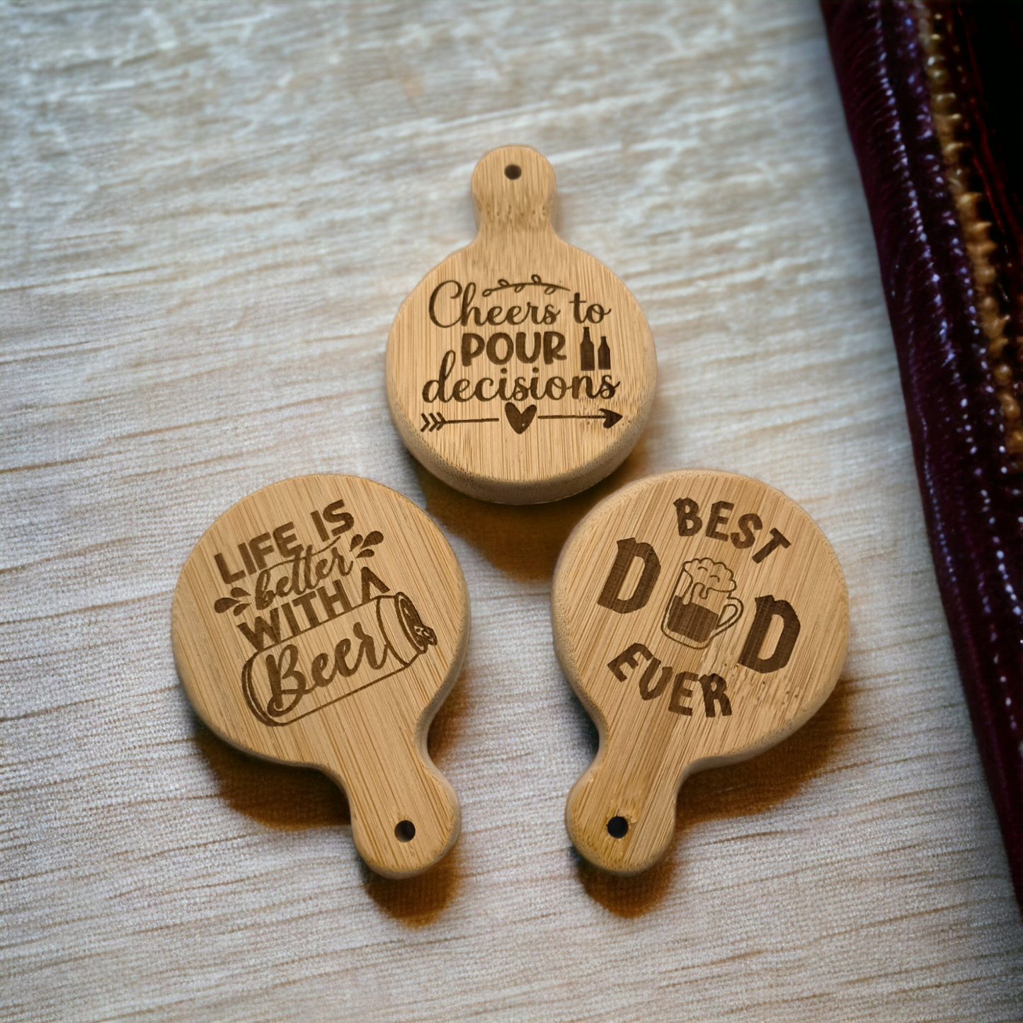 Wooden Bottle Opener (Laser Engraved)