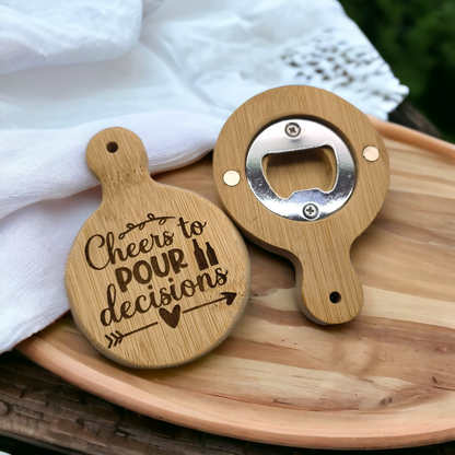 Wooden Bottle Opener (Laser Engraved)