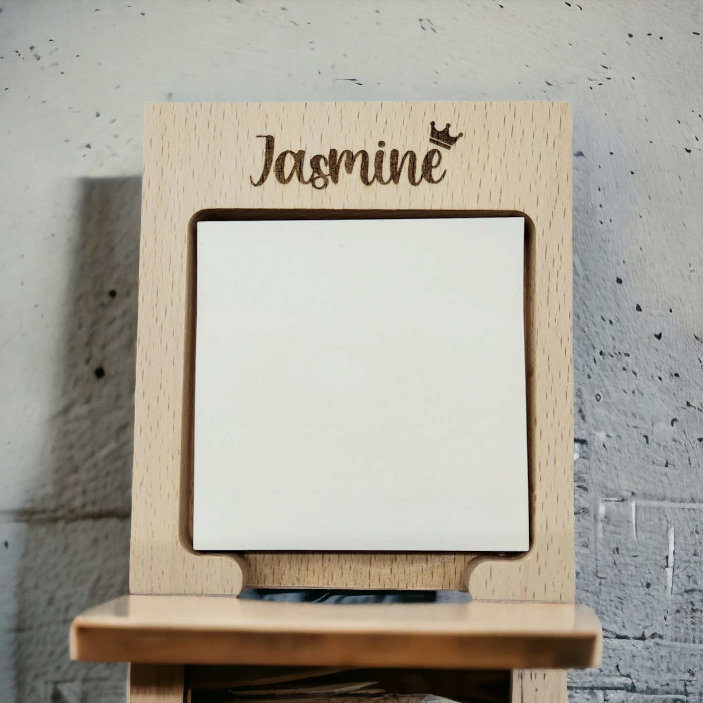 Wooden Sticky Note Holder (Laser Engraved)