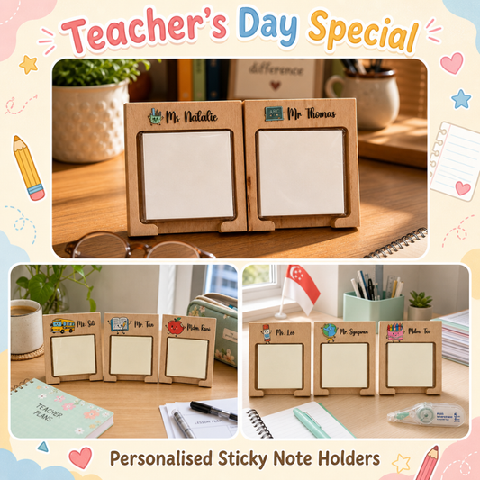 [Teacher's Day] Sticky Note Holder (UV Printed)