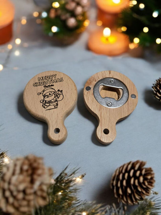Wooden Bottle Opener (Christmas Series - Laser Engraved)